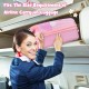Kids' 18-inch luggage set with cute unicorn design, fitting airline carry-on requirements, ideal for trips and camps.