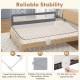 71 Inch Extra Long Swing Down Bed Guardrail with Safety Straps - Gallery View 7 of 10