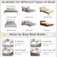 Vertical lifting baby bed rail guard in gray, featuring adjustable heights and double safety lock for toddler.