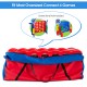 Large red and blue carrying bag for Jumbo 4-to-Score game set, made of durable Oxford cloth for easy transport.