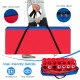 Red carrying bag for Jumbo 4-to-Score game set, made of durable Oxford cloth with ergonomic handles for easy transport.