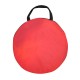 Red carry bag for the Portable Kid Play House Toy Tent, designed for easy storage and transport of play equipment.