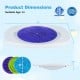 Top view of the Balance Board Maze for kids, showcasing its 21-inch diameter and non-slip surface for safe play.
