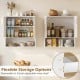 Bathroom wall cabinet with fluted doors, open cube, and adjustable shelf for versatile storage in white finish.