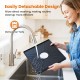 Removable grilling pan of the BBQ grill with fondue pot set, dishwasher-safe for efficient cleanup and easy maintenance.