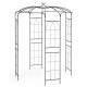 Birdcage shape gazebo made of galvanized metal, ideal for climbing plants and wedding decorations, featuring elegant.