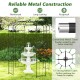 Birdcage shape gazebo made of galvanized metal tubes, ideal for climbing plants and wedding decorations.