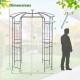 Birdcage shape gazebo with dimensions for climbing plants and wedding decoration, featuring a durable metal frame and.