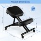 Adjustable ergonomic kneeling chair dimensions with thick foam cushions, supporting up to 330 lbs for comfortable.