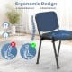 Set of 5 stackable conference chairs with a curved mesh backrest and waterfall seat for optimal comfort and support.