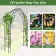 Black garden arch arbor trellis for climbing plants, featuring a sturdy metal frame, ideal for outdoor decoration.