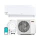 Blast Pro 20000 BTU Mini Split AC system with two indoor units, remote control, and energy-efficient heat pump for.
