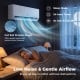 Mini split AC unit with low noise operation, 20 SEER2 efficiency, and gentle airflow for comfortable home cooling.