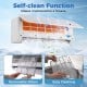 Self-cleaning function of the Blast Pro Series mini split air conditioner with removable filters for easy maintenance.