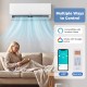 Mini split air conditioner with remote and app control, featuring 18000 BTU, 7 modes, and 4D auto swing for efficient.