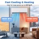 Blast Pro Series 9000 BTU mini split air conditioner and heater, ideal for spaces up to 450 sq. ft., with WiFi control.