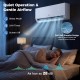 Mini split air conditioner with 9000 BTU, featuring sleep mode and quiet operation for comfortable year-round use.