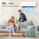 Ductless mini split air conditioner and heater, 24000 BTU, for efficient cooling and heating in spaces up to 1500 sq.ft.