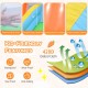 Bounce house for kids with climbing wall, 420D oxford cloth, and protective mesh walls for backyard fun.