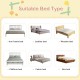 Gray baby bed rail with double safety lock, 28.5-inch height, adjustable for mattresses 2"-12", ideal for child safety.