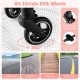 All-terrain EVA wheels with shock-absorbing design for the lightweight stroller, suitable for various road surfaces.