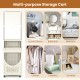 3-tier laundry cart with a hanging bar, 8 hooks, and spacious hamper for organizing clothes and essentials in tight.