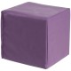 Purple 8-inch PU foam building block, part of a 12-piece set, promotes creativity and gross motor skills for toddlers.