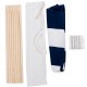 Portable Indian children's sleeping dome play tent in blue and white, includes wooden poles and carrying bag for easy.