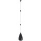 Adjustable 3-piece aluminum alloy stand up paddle with a durable design, ideal for surf and SUP, easy to store.
