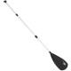 Adjustable 3-piece aluminum alloy stand-up paddle with a black blade, ideal for surf and SUP activities.