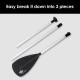 Adjustable 3-piece aluminum alloy stand up paddle, featuring a durable design for surf and SUP, easy to store.