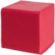 Red 8-inch PU foam building block from a 12-piece set, ideal for toddlers to enhance creativity and motor skills.
