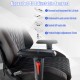 Adjustable gaming chair showcasing 4D adjustable armrests for customizable comfort and ergonomic support in black.