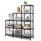 9 cubes bookcase in rustic brown with carbon steel frame, featuring 12 shelves for books and decor in a home office.