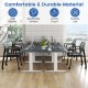 Set of 2 gray stackable rolling office chairs with mesh backrest, featuring padded seats and universal casters for easy.