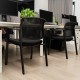 Set of 2 stackable reception room chairs with padded seat and ergonomic mesh backrest, ideal for office use.