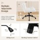 Cross legged chair with wheels in beige, featuring adjustable height, padded seat, and ergonomic backrest for comfort.