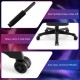 Close-up of the heavy-duty 5-claw base and anti-wear universal wheels of the ergonomic gaming chair for stability and.
