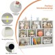 41-inch white wooden toy storage organizer with 10 open cubes, perfect for classrooms and nurseries, featuring a.