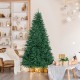 7.5 feet artificial Christmas tree with 2254 branch tips, featuring a folding metal stand, perfect for festive.