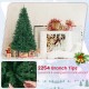 7.5 feet artificial Christmas tree with 2254 branch tips, vibrant PVC material, and a sturdy folding metal stand for.