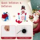6FT Christmas inflatable decoration with LED lights, featuring a powerful blower for quick inflation and built-in.