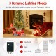 4 feet pre-lit potted Christmas tree with warm LED lights, featuring 3 lighting modes and an antique urn base for.