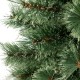 Close-up of the 4 feet pre-lit potted Christmas tree showcasing lush pine needles and warm LED lights for festive decor.
