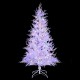 6 feet artificial Xmas tree with 383 white branch tips and 300 LED lights, perfect for festive holiday decor.