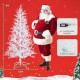 6-foot artificial Christmas tree with 383 PE branch tips and 300 LED lights, perfect for festive holiday decor.