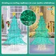 4 feet lighted artificial Christmas tree with 520 warm white LED lights, featuring a top star, ideal for outdoor.