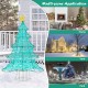 4 feet lighted artificial Christmas tree with 520 LED lights and top star, ideal for home, yard, or park decorations.