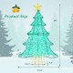 Lighted artificial Christmas tree with 520 LED lights, 4 feet tall, featuring a star topper, ideal for outdoor.