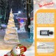 5 Feet Pre-lit Christmas Cone Tree with 300 Warm White and 250 Cold White LED Lights - Gallery View 10 of 10